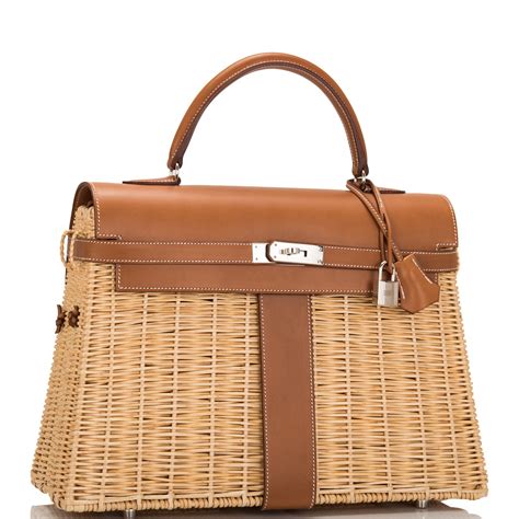 hermes wicker bag